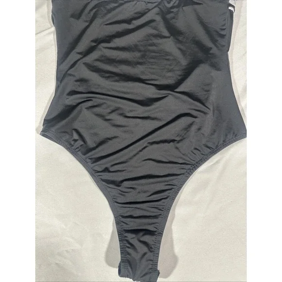 NWD $49‎ Princess Polly [ 4 US ] Square Neck Lace Keating Bodysuit Black #6996 - Picture 12 of 13